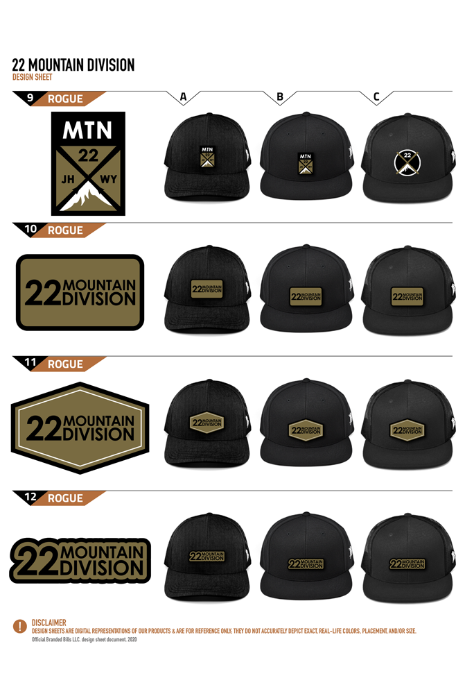 22 MTN DIV Hats